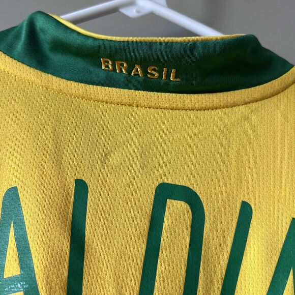 Brazil National Team Jersey Mens Medium Soccer Nike Sphere Dry Ronaldinho 10 - Picture 7 of 15